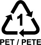 Verpackungssymbol 01 PET / PETE