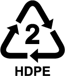 Verpackungssymbol 02 HDPE 