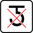 Verpackungssymbol "Handhaken verboten"