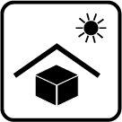 Verpackungssymbol "vor Hitze schützen"